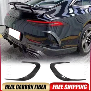 Parachoques trasero de carbono real para Mercedes GT X290 GT43 GT50 53 divisores aletas Canard - Imagen 1 de 13