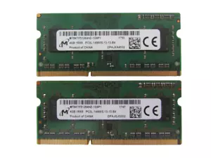 DDR3 8GB (2x4GB) PC3L-14900 LAPTOP MEMORY (2x4gb) SMT8KTF51264HZ-1G9P1 - Picture 1 of 3