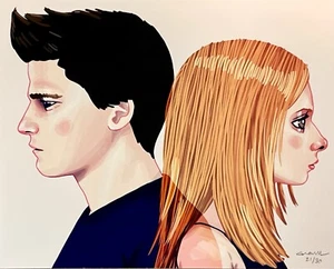Nan Lawson - Buffy The Vampire Slayer Angel Poster Print Mondo Artist Bottleneck - Picture 1 of 4