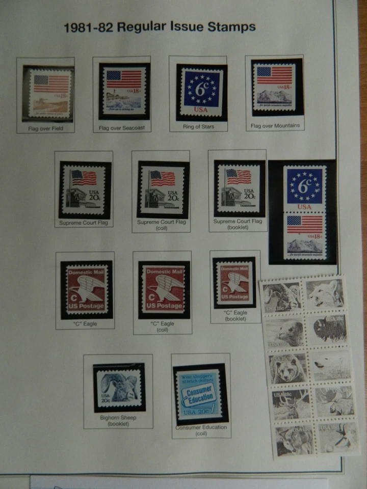 US  1981-2 Regular Issues Scott# 1880-96, 1946-8, 2005 MNH - Image 1 of 1