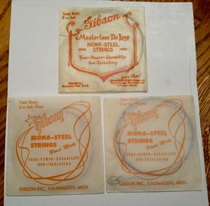 3 buste stringa banjo tenore Gibson anteguerra espositore caramelle SPEDIZIONE GRATUITA - Foto 1 di 1