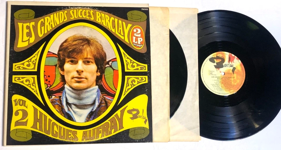 Les Grands Succes Barclay Vol 2 by Hugues Aufray 2x LP  pop chanson Canadian Vg+ - Image 1 of 3