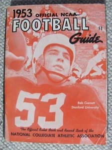 1953 Official NCAA Football Guide Bob Garrett Stanford - Picture 1 of 4