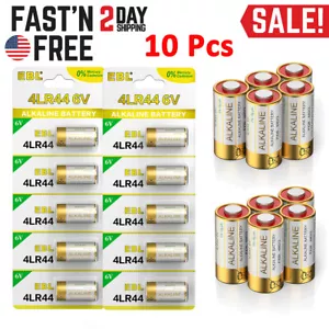 10x 6V 4LR44 Alkaline Batteries 4SR44 PX28A A544 L1325 PX28A For Dog Bark Collar - Picture 1 of 8