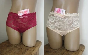Bragas X2 Algodón Rico De 42 La 50 Burdeos + Desnudo - Imagen 1 de 2
