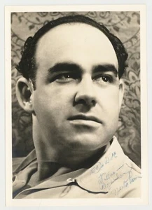 Nestor Paiva Signed Photo 1942 Young Portrait Creature Black Lagoon Zorro J14323 - Picture 1 of 2