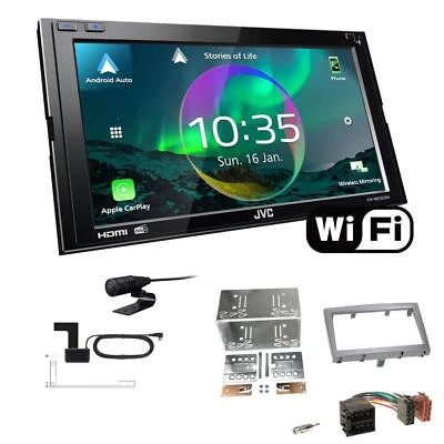 JVC Autoradio WiFi Apple CarPlay Android für Porsche Cayman 2005-2009 vulkangrau - Bild 1 von 4