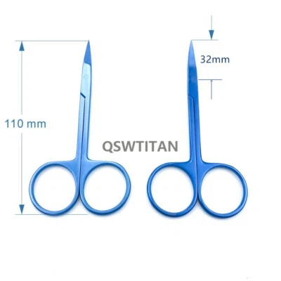 Tijeras de iris Cirugía ocular sutura tijeras herramienta de doble párpado herramienta oftálmica Foto 1 de 4