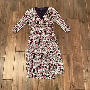 Laundry by Shelli Segal Maritim Faux Wickelkleid S - Bild 1 von 6
