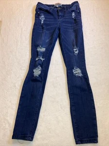 Hot Kiss Distressed/Ripped Skinny Ankle Jeans Size 3 - Picture 1 of 10