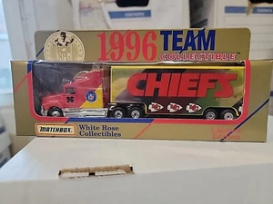 1996 Kansas City Chiefs Vintage Matchbox Tractor Trailer Kansas City Chiefs - Picture 1 of 4