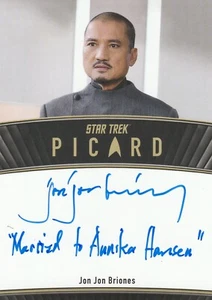 2024 Star Trek Picard Season 2 Jon Jon Briones Autograph Inscription Magistrate - Picture 1 of 1
