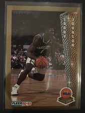 1992-93 Fleer Larry Johnson NBA Rookie of the Year Insert #247 EX+ Hornets