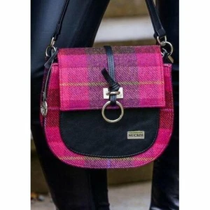 Mucros Weavers Grace Bag Women's Pink Irish 100% Tweed Shoulder Purse Ireland - Picture 1 of 3