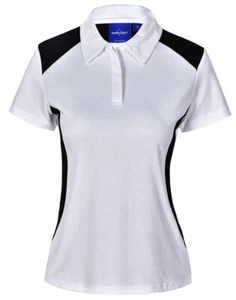 PS32A WINNER POLO Ladies' TrueDry Contrast Short Sleeve - Picture 1 of 2