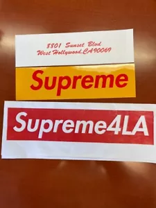 Supreme West Hollywood Box Logo Aufkleber - Bild 1 von 1