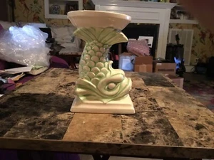 Light Green 6” Porcelain candle Holder. - Picture 1 of 4