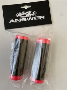 Answer Bmx Lock-On Grips 105mm Pink/Black - Picture 1 of 1