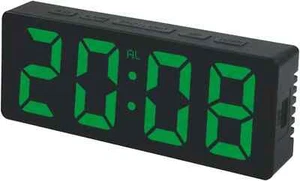 SVEGLIA DIGITALE CON AMPIO DISPLAY LED FUNZIONE SNOOZE CON BATTERIA RICARICABILE - Foto 1 di 4