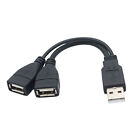 2pcs USB Splitter 2 In 1 Out High-Speed Y Cable USB Port Splitter USB Y Splitter