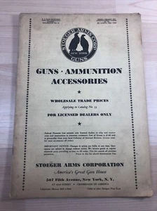 Stoeger Arms Guns Ammunition Accessories 1940 Dealer Prices for Catalog No. 33 - Picture 1 of 7