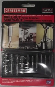Craftsman 52158 10 pc. Drill Out Micro Drill Out and Screw Out Set USA - Picture 1 of 1