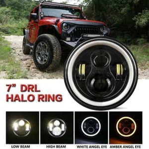 Faro LED aprobado por DOT de 7 pulgadas 2 piezas para Land Rover Defender TD4 TD5 90 110 - Imagen 1 de 12