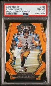 2022 Select KENNY PICKETT Die-Cut Orange Prizm /199 Rookie RC Sp PSA 10 Gem Mint - Picture 1 of 2