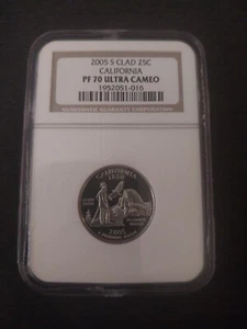 2005-S California Clad State Quarter 25C - NGC PF 70 ULTRA CAMEO - Picture 1 of 10