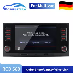 RCD580 6RD 035 187B Android Auto Carplay RCD330 Autoradio Für PQ VW Multivan T5 - Bild 1 von 11