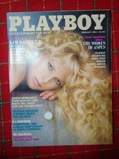 Vintage Playboy Magazine February 1983 Melinda Mays Center / Kim Basinger Cover 
