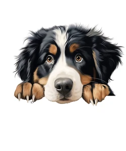 Berner Sennenhund Auto Aufkleber 9x9 cm – Hunde Sticker wetterfest Tiermotiv Aut - Picture 1 of 1