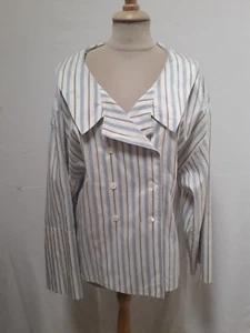 CHEMISIER VESTE SOIE Karl Lagerfeld T38 VINTAGE 90 Lagerfeld SILK BLOUSE size S - Imagen 1 de 8