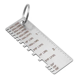 Stainless Steel Wire/Metal Thickness Gauge Welding Plated Size Inspection Tool# - Picture 1 of 11