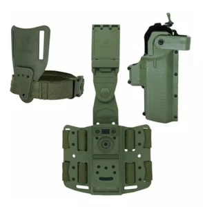 Military green Holster Drop Leg brazil army Tactical Thigh Pistol Gun right Hand - Picture 1 of 6