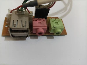 pannello frontale doppia USB, microfono, jack audio porte I/O con cavi - Foto 1 di 4