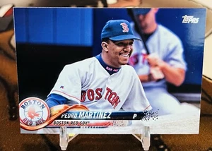 2018 Topps Update PEDRO MARTINEZ Short Print SP Card #US23 Red Sox - Picture 1 of 2