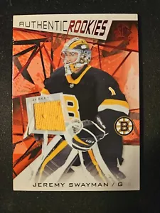 21-22 Jeremy Swayman SP Juego Usado Auténtico Novato Camiseta Boston Bruin Star - Imagen 1 de 2