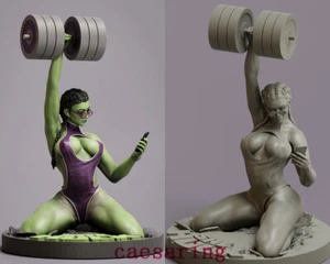 Figura Impresión 3D She Hulk Modelo Sin Pintar GK Kit en Blanco Escultura Nuevo En Stock - Imagen 1 de 16