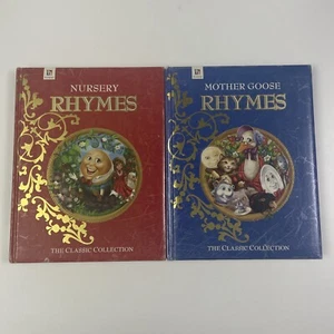 Mother Goose Rhymes & Nursery Rhymes - The Classic Collection 2 Hardcover Books - Picture 1 of 21