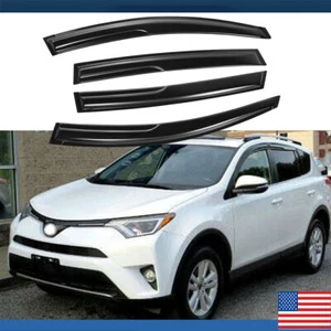 Apto para Toyota RAV4 2013-2018 Acrílico Ventana Ventilación Visera Sol Lluvia Deflector Protector - Imagen 1 de 13