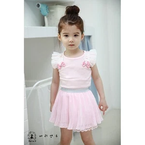 NEW Baby Toddler Girl Pink Frilly Top & Skirt Pink 2 piece SET Size 0 - Picture 1 of 4