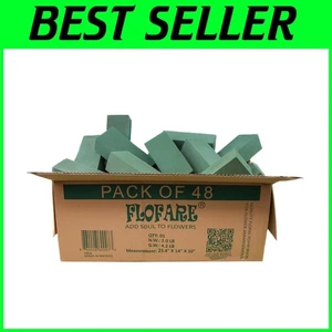Ideal 48 Pack Floral Foam Blocks for Events, Centerpieces - Picture 1 of 6