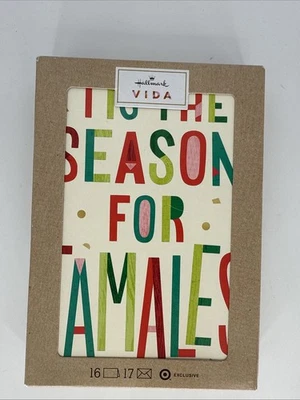 Spanish Christmas Feliz Navidad Tamales Hallmark Vida Greeting Cards 16 Total