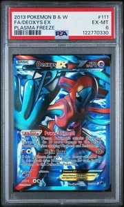 DEOXYS 111/116 PSA 6 2013 PLASMA FREEZE FULL ART POKEMON HOLO ENGLISH - Picture 1 of 2