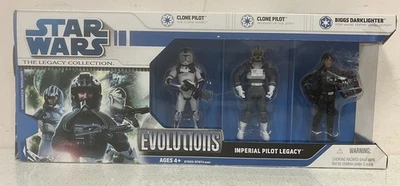 星球大战 Evolutions Imperial Pilot Legacy 3.75 英寸 The Legacy Collection 2008 完好带盒 — 第 1/3 张图片