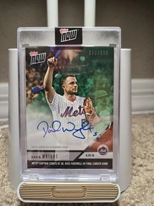 2018 Topps Now - David Wright #810A /199 AUTO New York Mets Captain - Picture 1 of 3