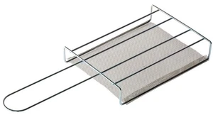 Camp Toaster Stainless Steel Metal 30x12x3cm Single Slice Mesh Gauze 15x12cm - Foto 1 di 10