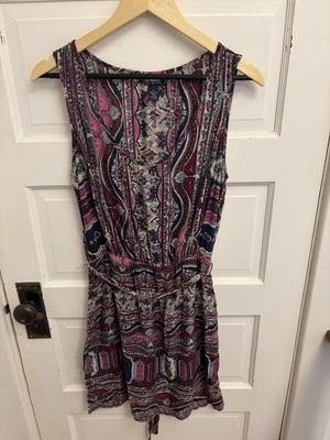 Lucky Brand Bohemian Paisley Print Lightweight Tank Dress Sundress Size Small - Image 1 of 4
