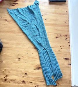 Manta Sirena Pies Pequeños Bufanda Envoltura Chal Tiro Turquesa Grueso Niños - Imagen 1 de 24